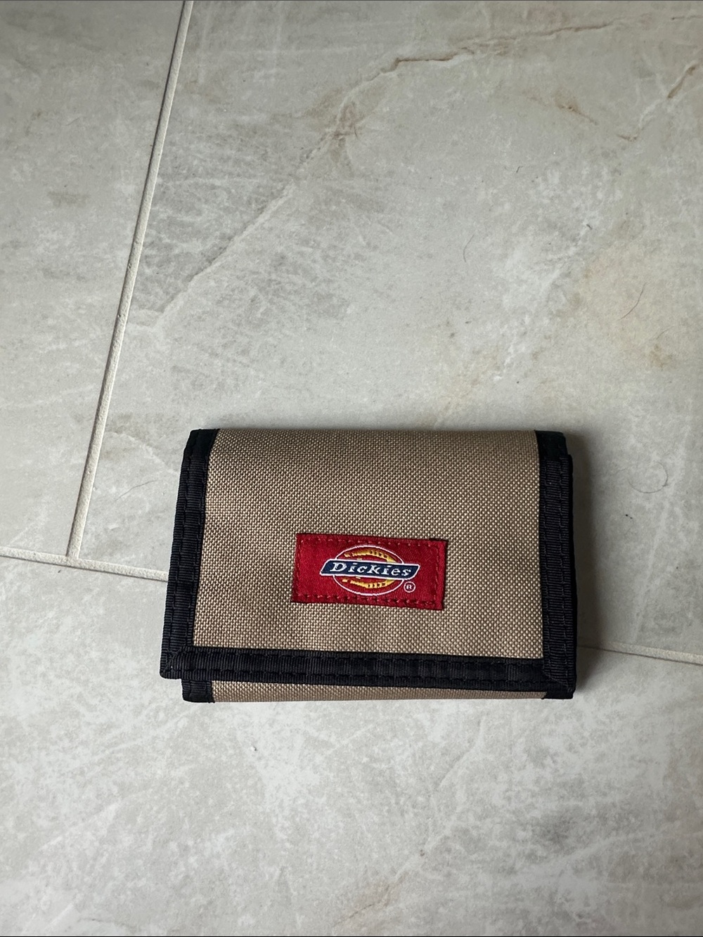 Dickies Black Trifold Wallet with Clear ID Window